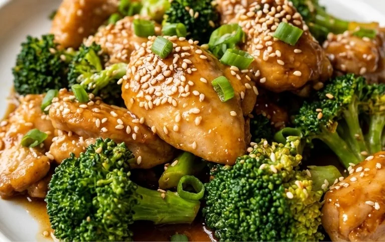 Honey Sesame Chicken and Broccoli